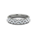 14K White Gold Diamond Stackable Wedding Band