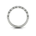 14K White Gold Diamond Stackable Wedding Band