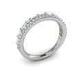 14K White Gold Diamond Stackable Wedding Band