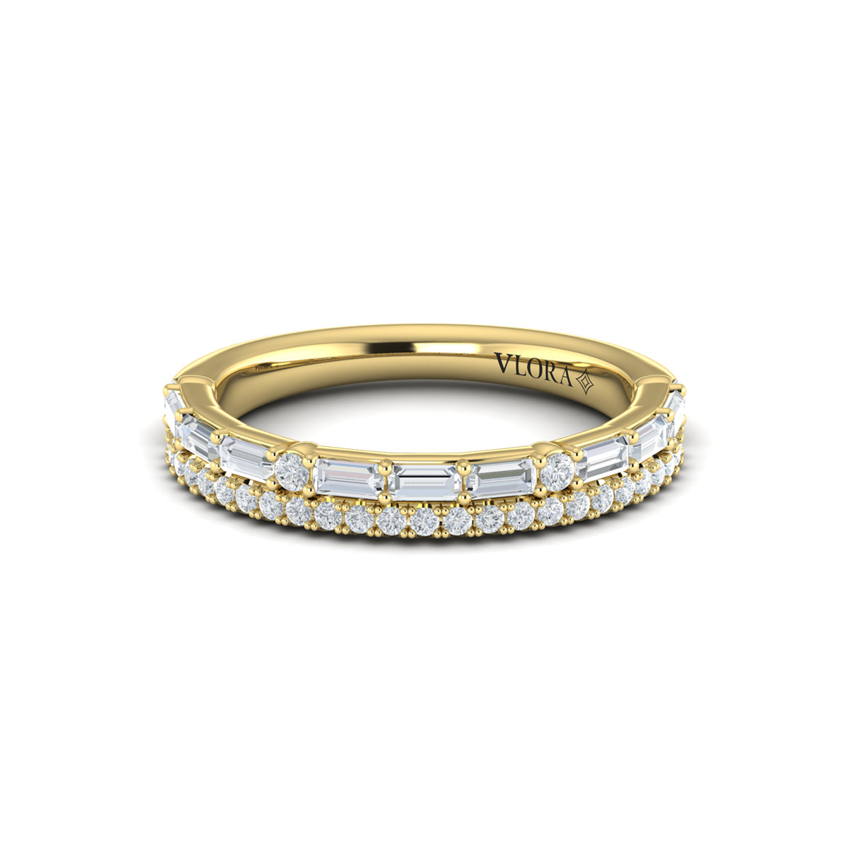 14kt Yellow Gold 0.83ct Diamond Stackable Wedding Band