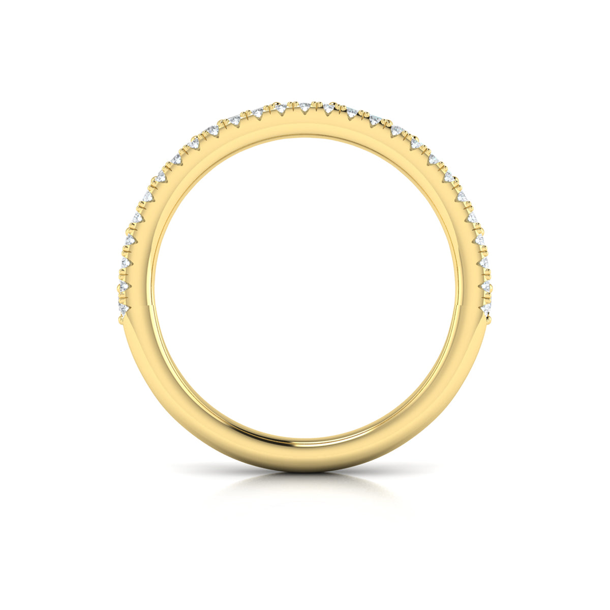 14kt Yellow Gold 0.83ct Diamond Stackable Wedding Band
