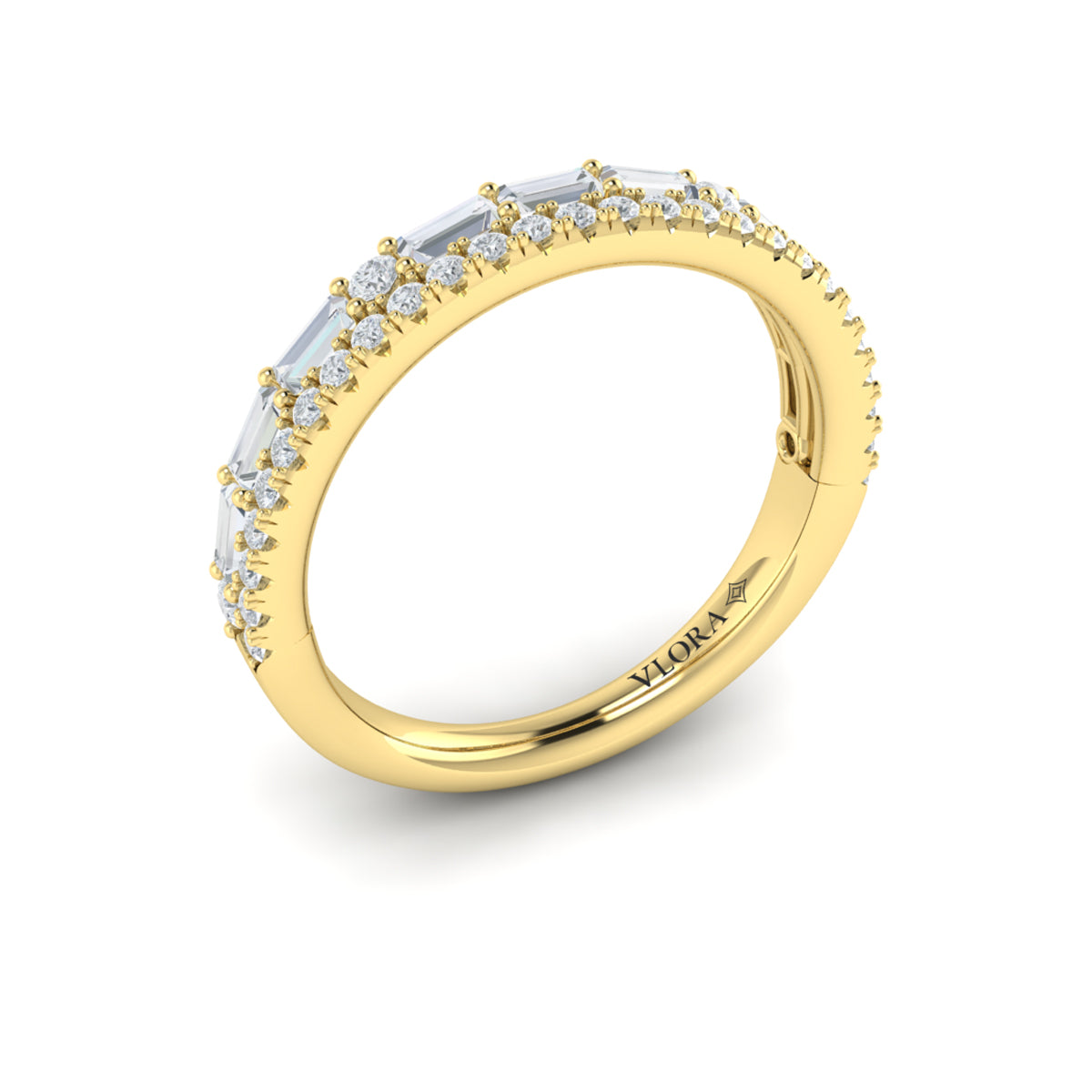 14kt Yellow Gold 0.83ct Diamond Stackable Wedding Band
