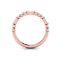 14kt Rose Gold Diamond Stackable Wedding Band