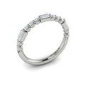 14K White Gold Diamond Stackable Wedding Band