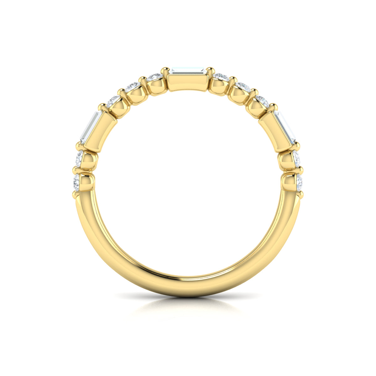 14kt Yellow Gold Diamond Stackable Wedding Band