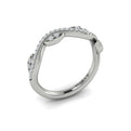 14K White Gold Diamond Stackable Wedding Band