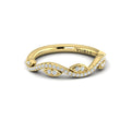 14kt Yellow Gold Diamond Stackable Wedding Band