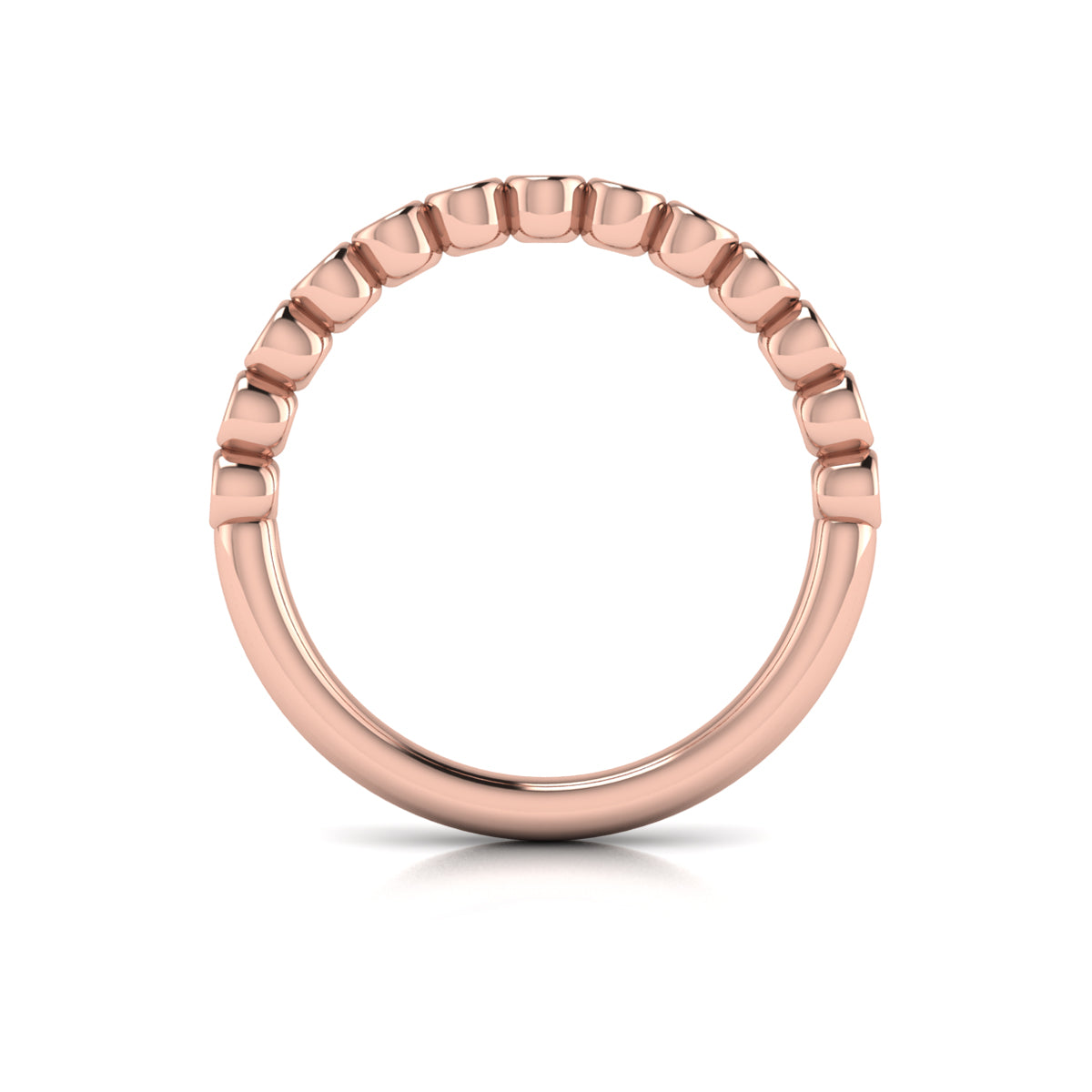 14kt Rose Gold Diamond Stackable Wedding Band