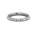 14K White Gold Diamond Stackable Wedding Band