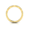 18kt Yellow Gold Diamond Stackable Womens Wedding Band