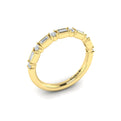 18kt Yellow Gold Diamond Stackable Womens Wedding Band