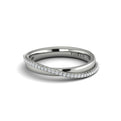 14K White Gold Diamond Stackable Wedding Band