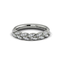 14K White Gold Diamond Stackable Wedding Band