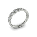 14K White Gold Diamond Stackable Wedding Band