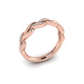 14kt Rose Gold Diamond Stackable Wedding Band