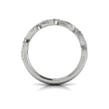 14K White Gold Diamond Stackable Wedding Band