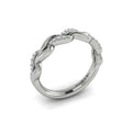 14K White Gold Diamond Stackable Wedding Band