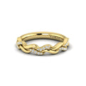 14kt Yellow Gold Diamond Stackable Wedding Band