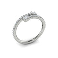 14K White Gold Diamond Stackable Wedding Band