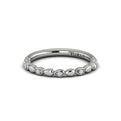 14K White Gold Diamond Stackable Wedding Band