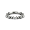 14K White Gold Diamond Stackable Wedding Band