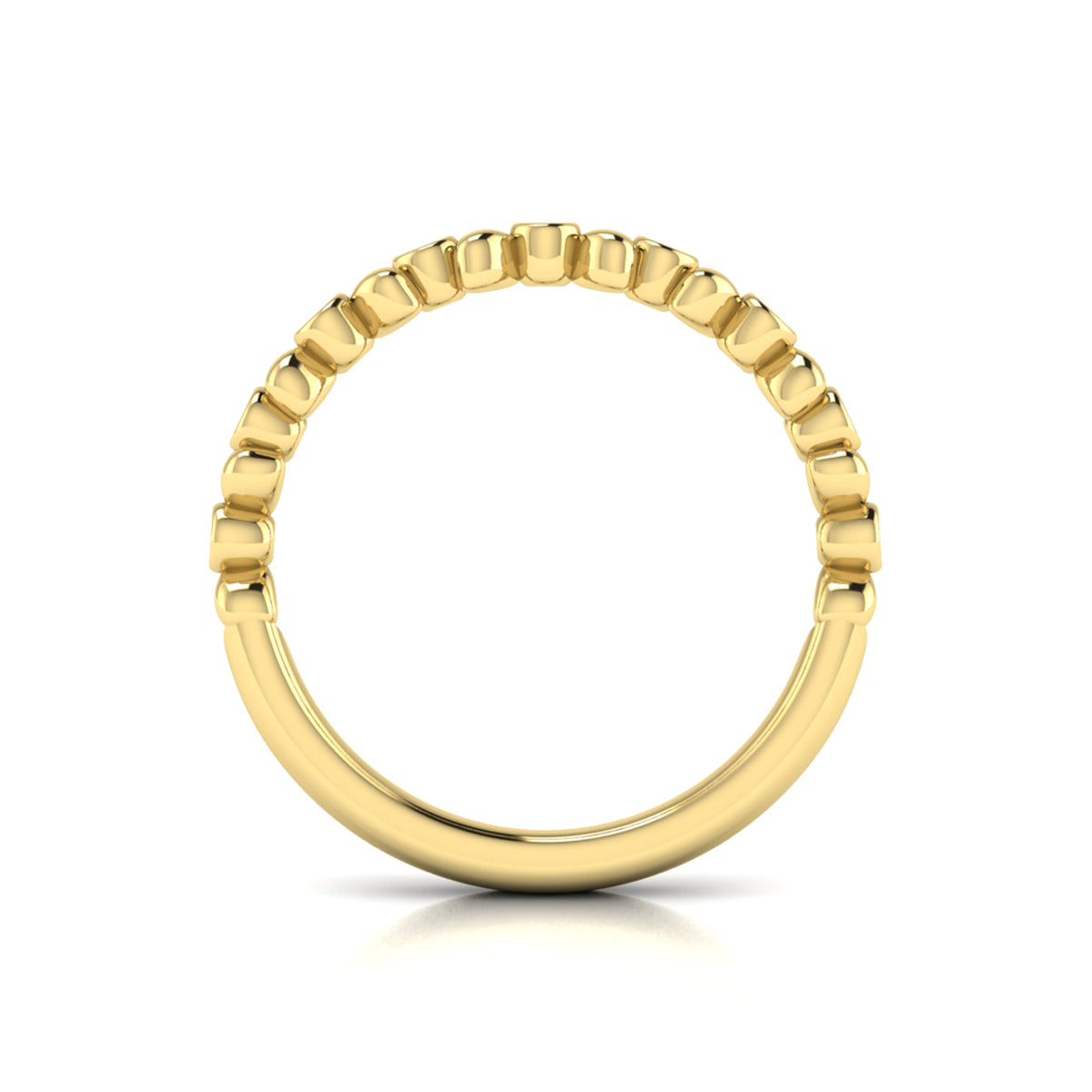 18kt Yellow Gold Diamond Stackable Wedding Band