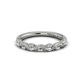 14K White Gold Diamond Stackable Wedding Band