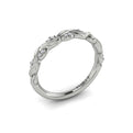 14K White Gold Diamond Stackable Wedding Band
