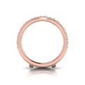 18kt Rose Gold 0.97ct Diamond Womens Wedding Enhancer