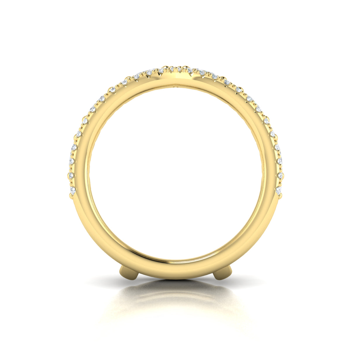 18kt Yellow Gold Diamond Wedding Band Enhancer