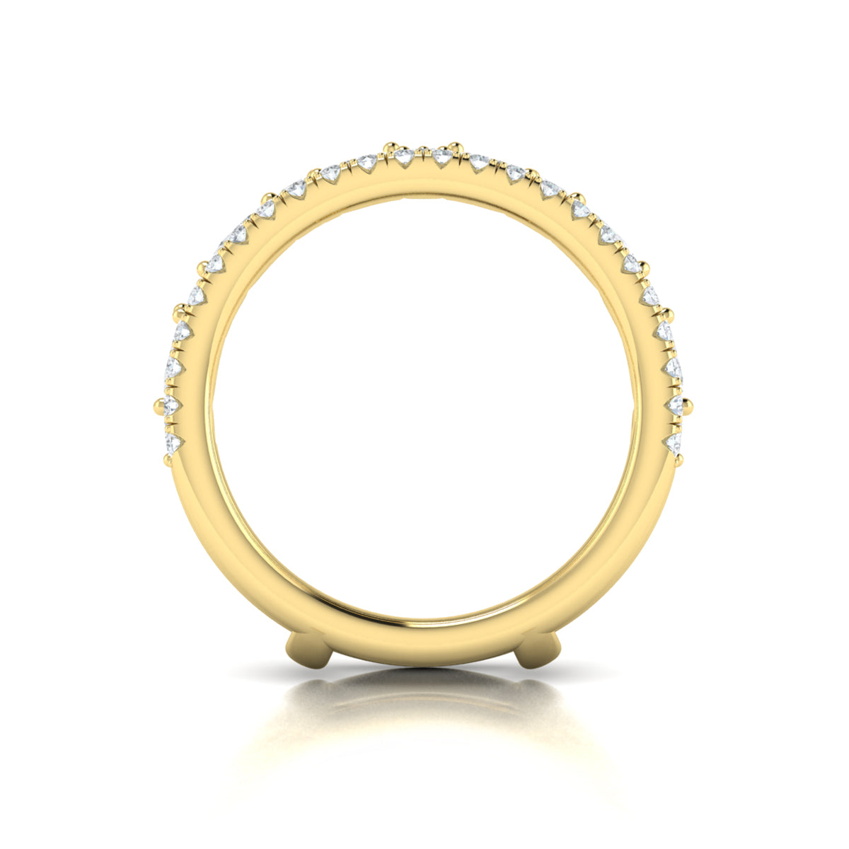14kt Yellow Gold 1.07ct Diamond Wedding Band Enhancer