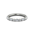 14K White Gold Diamond Stackable Wedding Band
