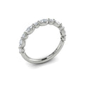 14K White Gold Diamond Stackable Wedding Band