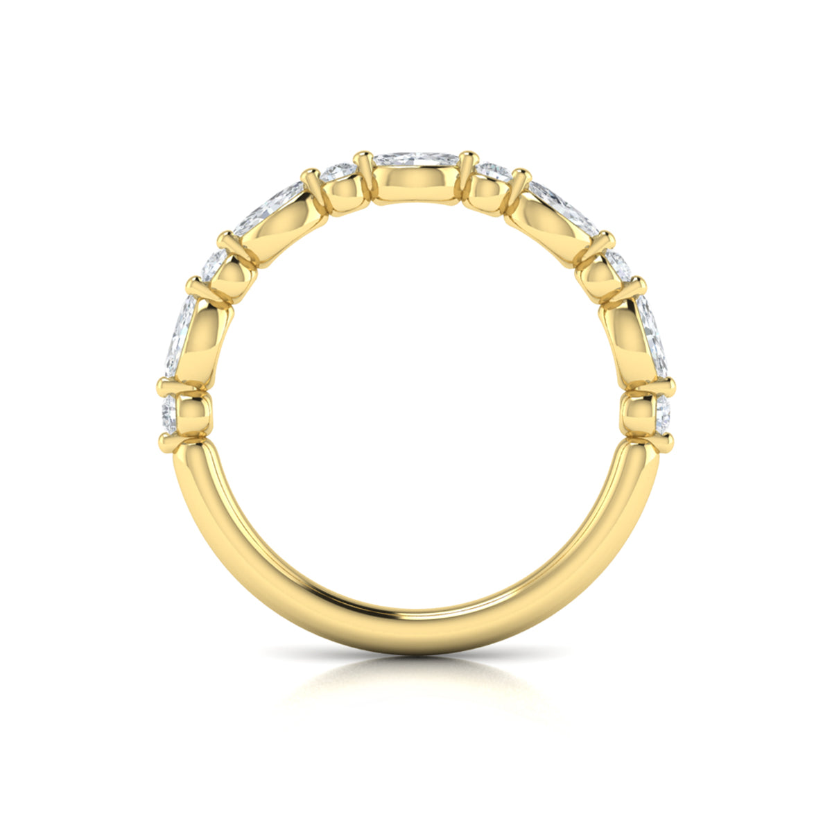 14kt Yellow Gold 0.51ct Diamond Stackable Wedding Band