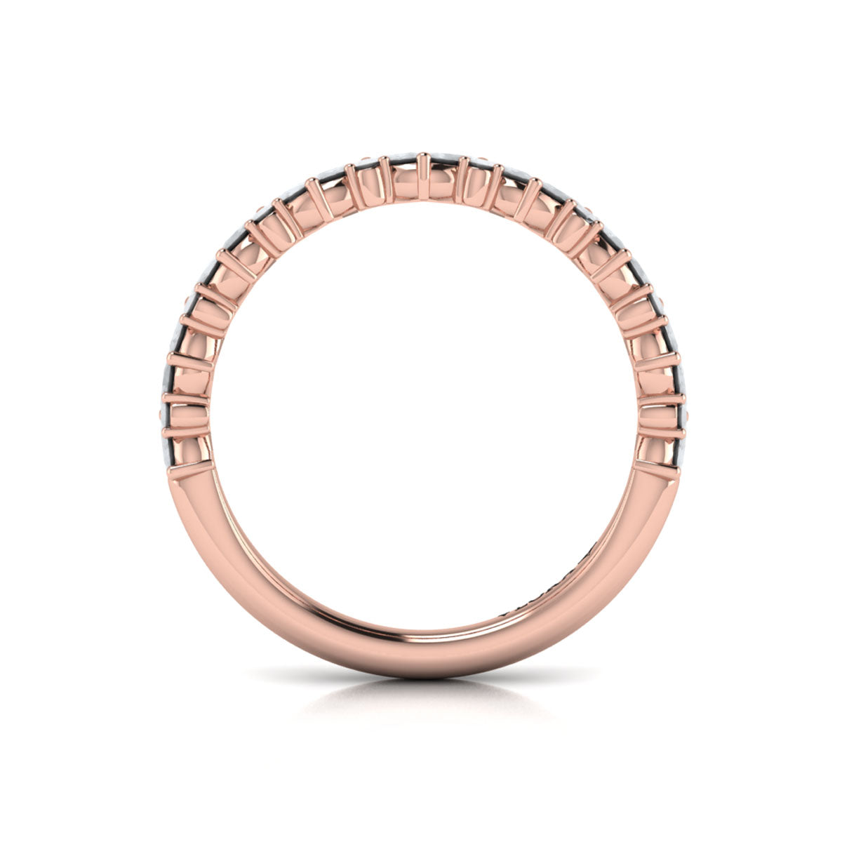 14kt Rose Gold Diamond Stackable Wedding Band