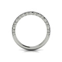14K White Gold Diamond Stackable Wedding Band