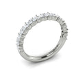 14K White Gold Diamond Stackable Wedding Band