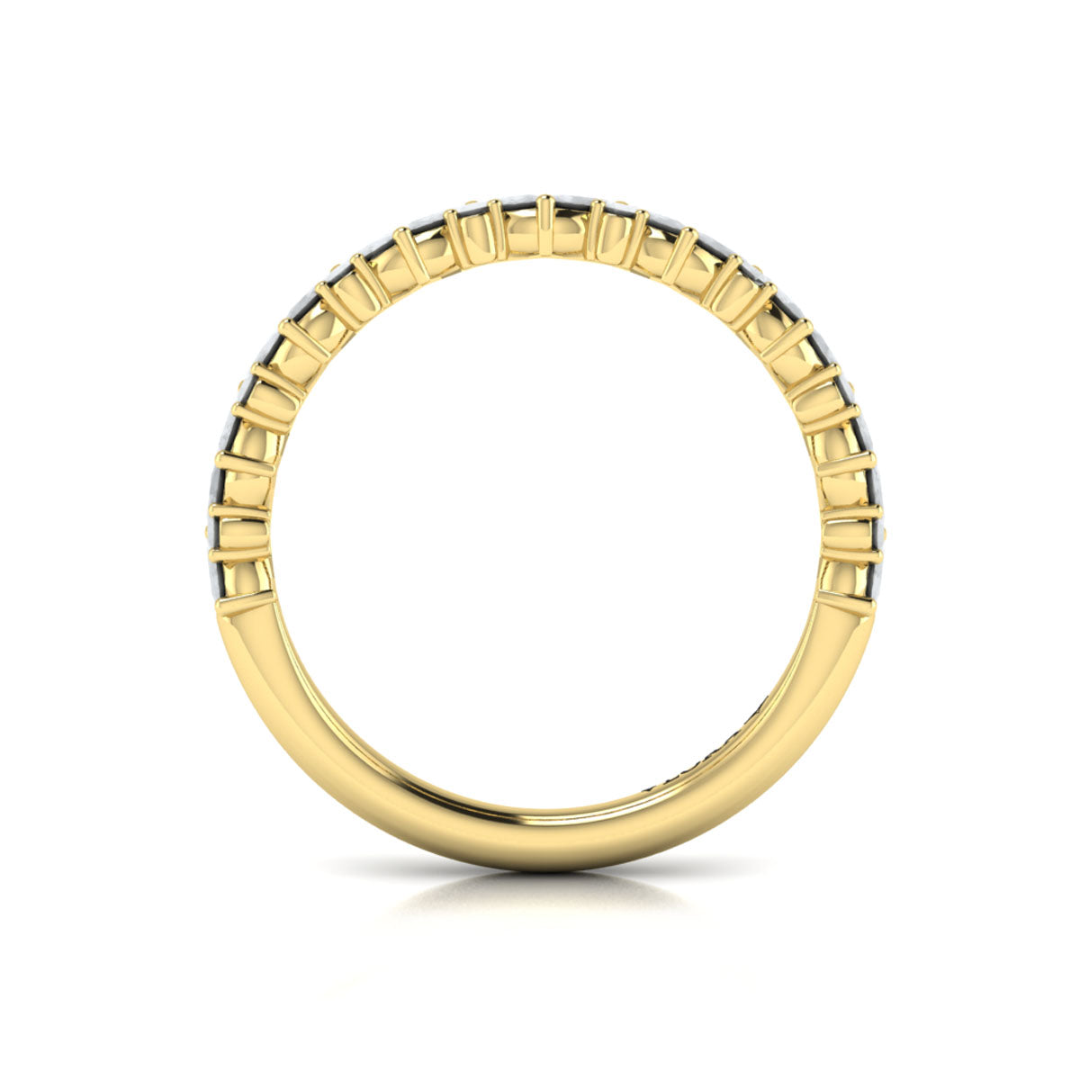 14kt Yellow Gold 0.75ct Diamond Stackable Wedding Band