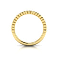 14kt Yellow Gold Diamond Contour Wedding Band for Women
