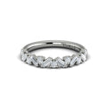 14K White Gold Diamond Stackable Wedding Band