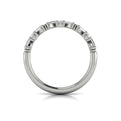 14K White Gold Diamond Stackable Wedding Band