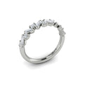 14K White Gold Diamond Stackable Wedding Band