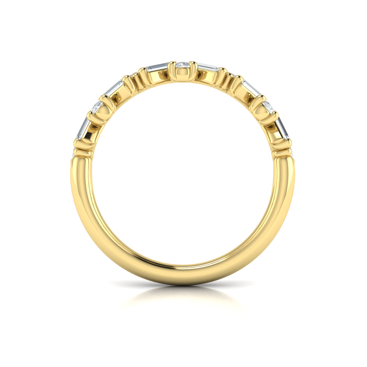 14kt Yellow Gold 0.7ct Diamond Stackable Wedding Band