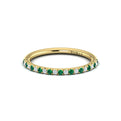 14kt Yellow Gold Emerald Cut Womens Wedding Band