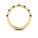 14kt Yellow Gold Sapphire Womens Wedding Band