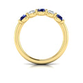 14kt Yellow Gold Womens Sapphire Wedding Band