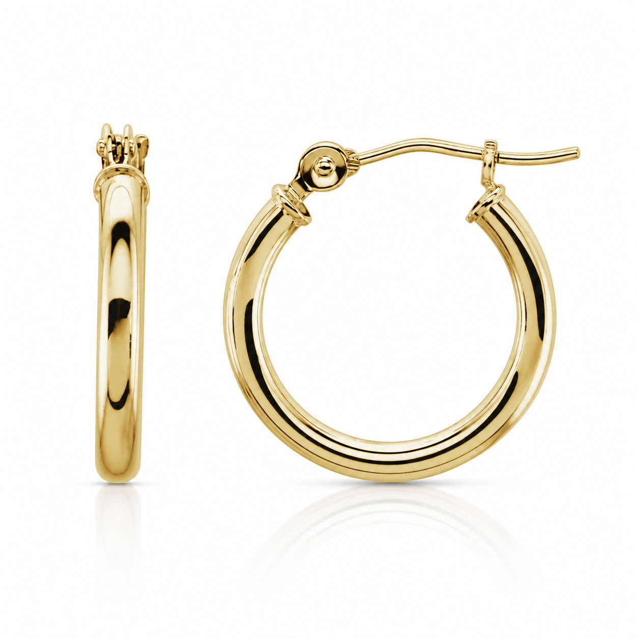 Yellow Gold Small Hoop Earrings