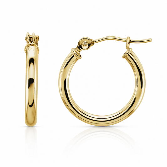 Yellow Gold Small Hoop Earrings